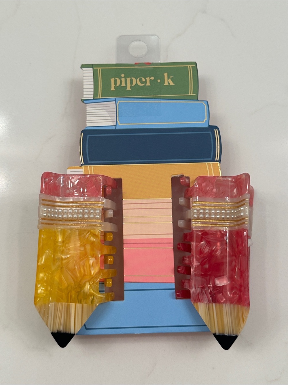 NWT Piper K Pencil Hair Claw Clips Set of 2